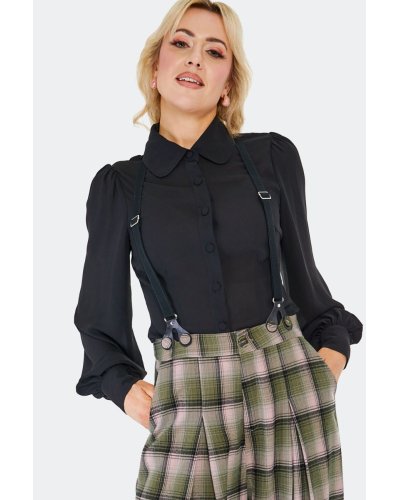 Pantalon à bretelles "Plaid" VOODOO VIXEN