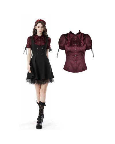 Chemisier"Gothic wine" Dark In Love