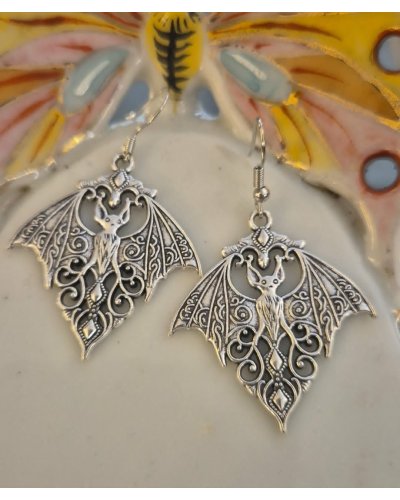 Boucles d'oreilles Chauve souris