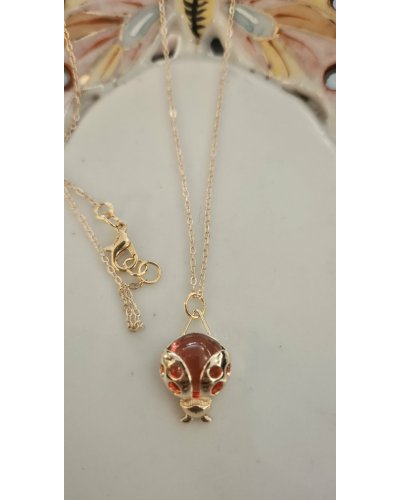 Collier coccinelle