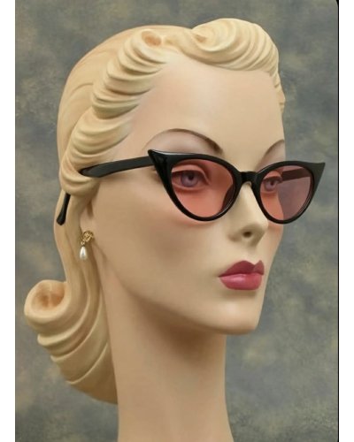 Lunette de soleil cat eyes Black / Pink