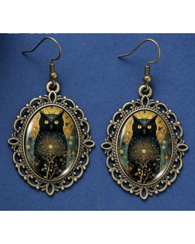 Boucles d'oreilles Hibou