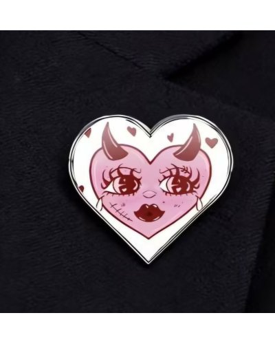 Pin's coeur rose