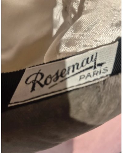 " FRIPERIE VINTAGE " ! Chapeau vintage en velours Gris
