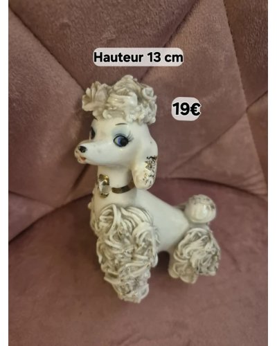 " DECO VINTAGE" Caniche porcelaine vintage 1950 1960