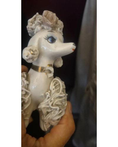 " DECO VINTAGE" Caniche porcelaine vintage 1950 1960
