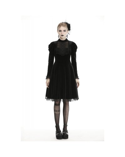 Robe en velours gothique victorienne "Evangeline" DARKINLOVE