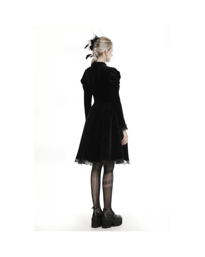 Robe en velours gothique victorienne "Evangeline" DARKINLOVE