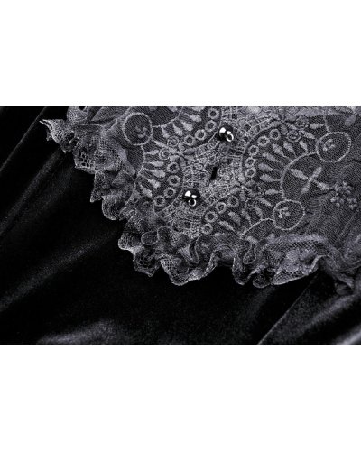 Robe en velours gothique victorienne "Evangeline" DARKINLOVE