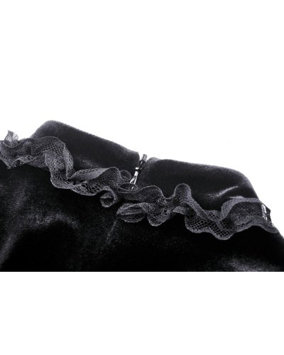 Robe en velours gothique victorienne "Evangeline" DARKINLOVE