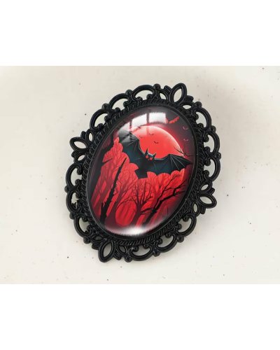 BROCHE  Chauve-souris Sang