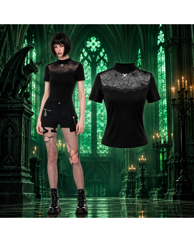 Haut gothique toile d'araignée "NOBLE" DARK IN LOVE