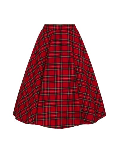 Jupe rouge tartan anglais HELL BUNNY