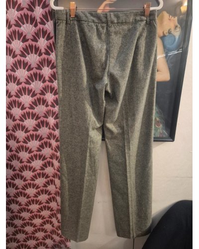" FRIPERIE VINTAGE" Pantalon de costume chiné kaki United Colors of Benetton·