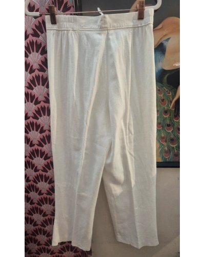 " FRIPERIE" Pantalon blanc Julie Guerlande