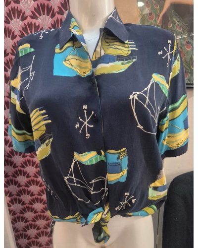 " FRIPERIE SECONDE MAIN " Chemise rétro