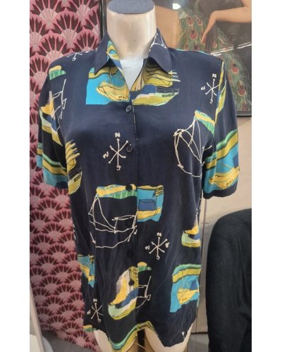" FRIPERIE SECONDE MAIN " Chemise rétro