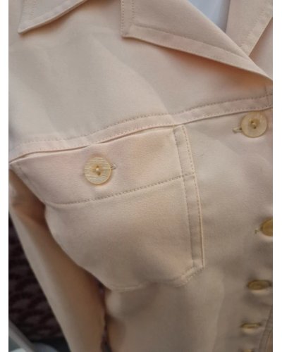 " FRIPERIE SECONDE MAIN "  Chemise safari jaune 1.2.3