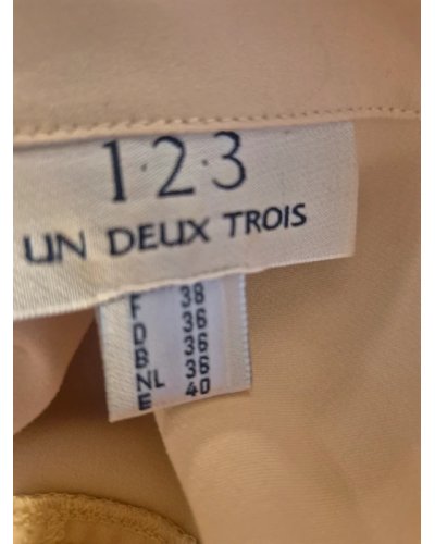 " FRIPERIE SECONDE MAIN "  Chemise safari jaune 1.2.3