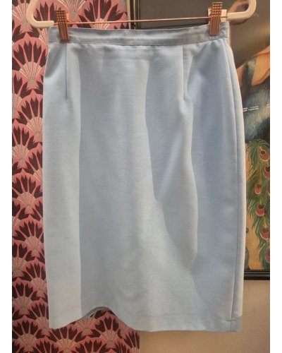 " FRIPERIE SECONDE MAIN" Tailleur jupe bleu ciel