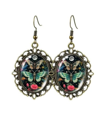 Boucles d'oreilles Papillons double