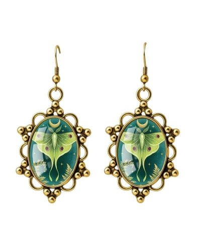 Boucles d'oreilles Papillon vert