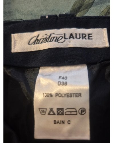 " FRIPERIE SECONDE MAIN" Jupe marine Christine Laure