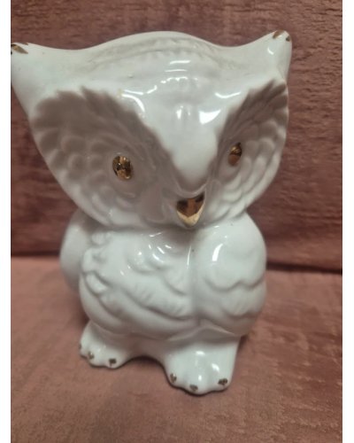 " FRIPERIE DECO"  Chouette Tirelire vintage 1970's