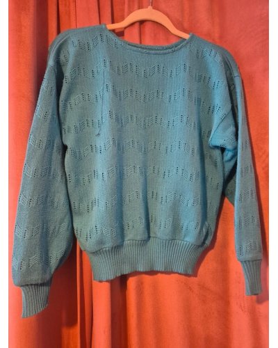 «FRIPERIE SECONDE MAIN !» Pull turquoise