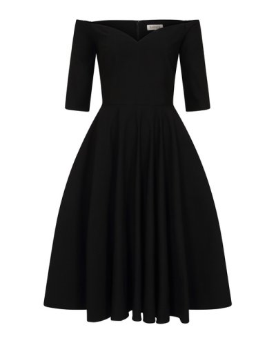 Robe AMALIA swing noire  BANNED