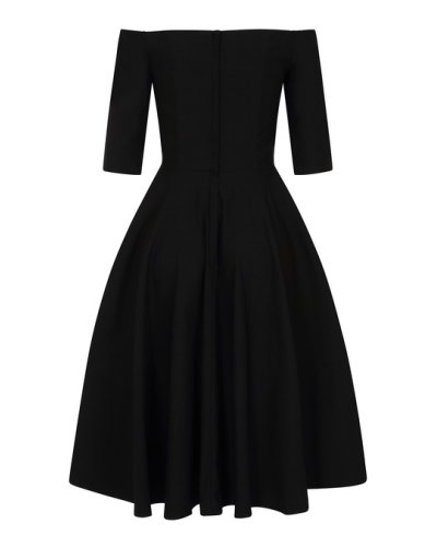 Robe AMALIA swing noire  BANNED